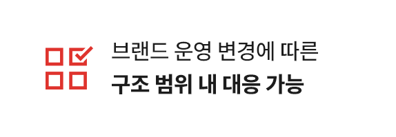 운영 변경에 따른 구조 범위 내 대응